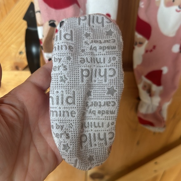 Child Of Mine By Carter’s Santa Fleece Footie Size 4T - Picture 3 of 4